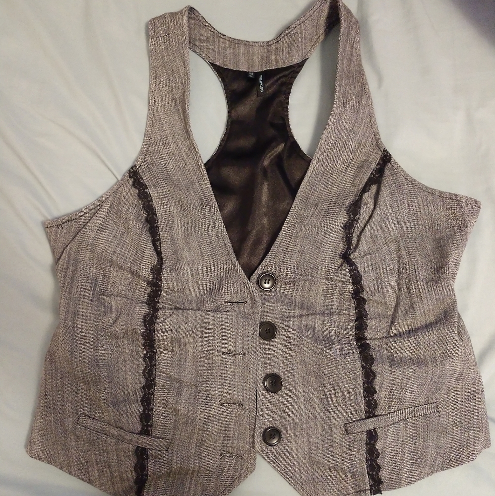 Gray vest